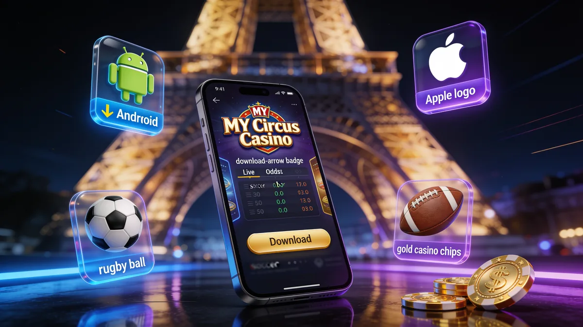 Connexion via l'application My Circus Casino pour les joueurs en France